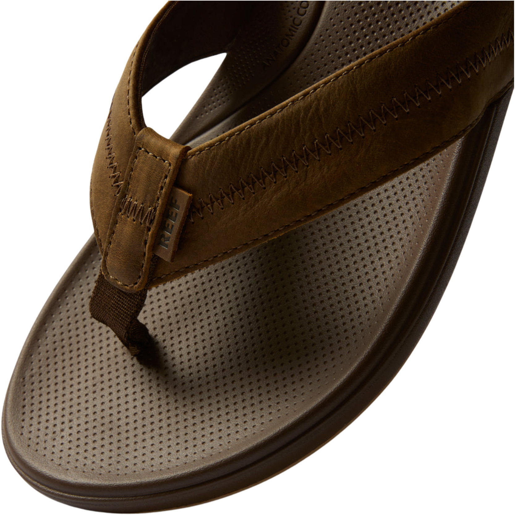 2026 Reef Hombres Chanclas Cushion Phantom Leather 2.0 CJ6205 - Toffee